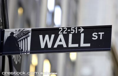 Wall street sign, the brown colour indicates t... Kobiety sukcesu